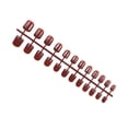 thumbnail image 4 of 24 Pack Macaroon Solid Colorful Press on Nails Artificial DIY Durable French Graceful Colorfast Acrylic Nail for Manicure Salons 18, 4 of 8