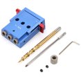 thumbnail image 2 of Drilling Guide,Pocket Hole Drilling Kit Oblique Hole Guide Woodworking Drill Guide High Capacity, 2 of 8