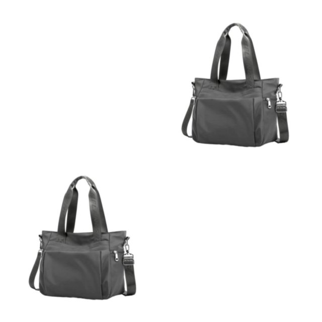 relayinert Womens Handbag - Tear-resistant Nylon Made With Multiple Carry Ways Shoulder Bag Grey 2Set