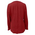 thumbnail image 5 of Yuyuzo Hauts Grande Taille pour Femmes Chic Mode Décontracté Couleur Unie Chemises de Bas Manches Longues Col Rond Hauts, 5 of 5