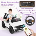 thumbnail image 4 of Costway 12V Licensed Ford Ranger Kids Ride on Car with Remote Control Storage Basket White, 4 of 10