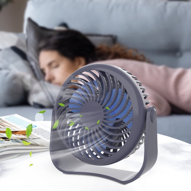 Boovnll Desktop Fan Mute Rechargeable Student Office Home Small Fan Portable Mini Usb Fan