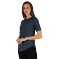 thumbnail image 3 of Inkmeso Regular Fit Solid Round NeckTop For Womens Casual Short Sleeves Soft Tee Tops, 3 of 6