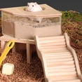 thumbnail image 3 of Hamster Climbing Toy Wooden Ladder Bridge Wooden Hamster Ladder Bendable  Cage  Toy For Small Animals, 3 of 8