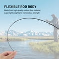 thumbnail image 2 of Graflsoa Carbon Fiber Spinning Rod, 1.8m Casting Rod with 2 Sections, 2-7g Lure Weight, Includes Storage Bag, 2 of 7