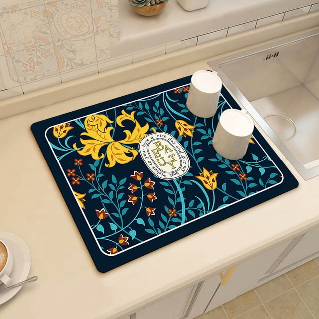Sentmoon Deals of the Day Clearance Prime Draining Mat, Soft Tabletop Drying Pad, Water Absorption Pad For Home Kitchen Countertop Todays Deals Clearance Sales