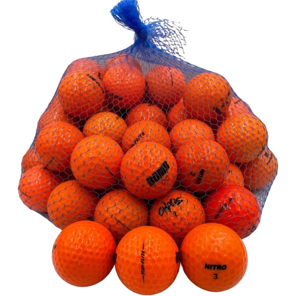 Golf Ball Planet - 50 Pack Orange Recycled Golf Balls (4A / Near Mint)