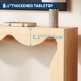 thumbnail image 4 of Space-Saving Farmhouse Console Table – 63" Narrow Wooden Sofa Table with Storage Shelf – Rustic Entryway or Living Room Accent – Durable Engineered Wood – Wood Color, 4 of 7