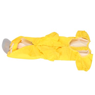 Dog?Raincoat Windproof? Hooded Pet?Rain?Jacket Lightweight Polyester Button Design With Reflective Strip For Puppies? No. 12