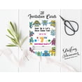 thumbnail image 3 of Darling Souvenir Multicolor Birthday Invitation Card Printable Fill or Write In Blank Invites Party Supplies Pack Of 28 5 x 7 Inches, 3 of 5