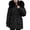 Black, variant on Lovzfmll Winter Clothing for Women, Fleece Parka Short Puffer Casual Outerwear Quilted Jackets Winter Coats Outerwear Coats