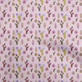 thumbnail image 1 of oneOone Velvet Light Pink Fabric Cactus Craft Projects Decor Fabric Printed By The Yard 58 Inch Wide, 1 of 5