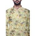 thumbnail image 3 of Atasi Kurta Décontractée Imprimée à Col Chinois Chemise Ethnique Kurta Courte pour Homme Tunique, 3 of 5