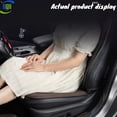 thumbnail image 3 of Ensemble de Coussins de Siège Auto (Coussin de Siège avant&Arrière&Dossier), Toucher Soie Glacée, Léger et Respirant, Évacuation de l'Humidité et Absorption de la Sueur, Convient à la Plupart des Sièges Auto, Toutes Saisons, Noir, 3 of 17