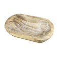 thumbnail image 3 of GROWTH TANK Wooden Bowl Large Capacity Stackable Oval Bowl for Home Kitchens Pantry Brown B, 3 of 9