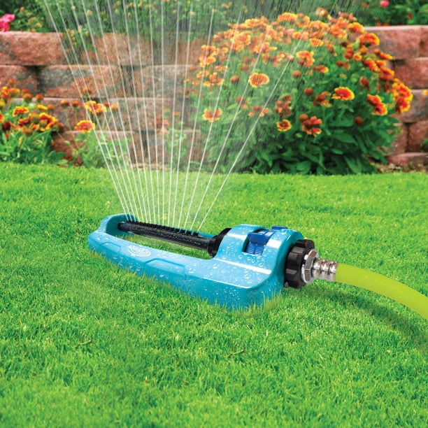 Aqua Joe SJI-OMS16 Indestructible Metal Base Oscillating Sprinkler