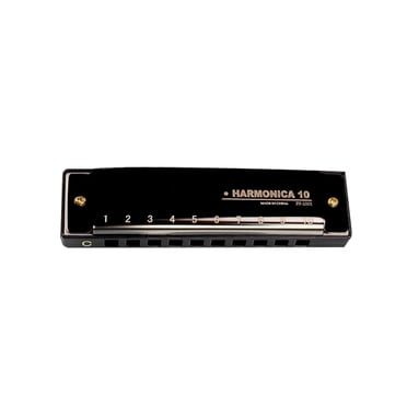 Harmonica diatonic blues harmonica in the key of C, 10 holes, 20 notes, blues harmonica, stainless steel case, suitable for children, adults and beginners