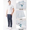 thumbnail image 4 of Polos de Golf pour Hommes à Manches Courtes, Évacuation de l'Humidité, Coupe Sèche, Motifs Imprimés, Polo de Performance à Col, Polos de Golf pour Hommes, 4 of 6