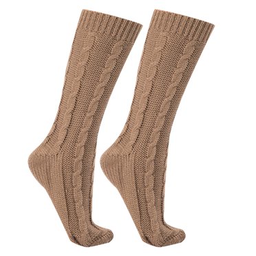 XZNGL Womens Warm Socks Winter Womens Winter Warm Ladies Christmas Lace Over Knee Woolen Socks Legs Womens Socks Warm Womens Christmas Socks Long Christmas Socks Womens Winter Socks