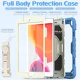 thumbnail image 4 of [Full-Body] Shock-Proof Case for Kids with [Screen Protector] [384 Rotating Hand Strap] &Stand [Pen Holder] for iPad 6 / Air2 （Cyan）, 4 of 4