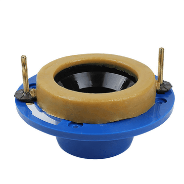 Toilet Flange with Wax Ring for Toilets Replacement Kit Includes Bolts PVC Toilet Flange Repair Kit , Fit Toilet Install