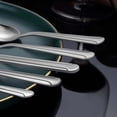 thumbnail image 4 of Bestdin 72 Pieces Silverware Set with Steak Knives, Stainless Steel Pattern Design Cutlery Set for 12, Flatware Set Mirror Polished, Tableware Set for Home Kitchen Restaurant Hotel, Dishwasher Safe, 4 of 7