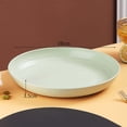 thumbnail image 1 of Fridja 11 inch Large Dinner Plates, Solid Color Antifall Round Plates, Unbreakable Dinner Plastic Vegetable Plates, Snack Plates Dining Table Bones Plates Garbage Plates Salad Plates, 1 of 3