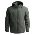 thumbnail image 1 of CEHVOM Veste Mince pour Homme Coupe-Vent de Sport Décontractée à Capuche, 1 of 6