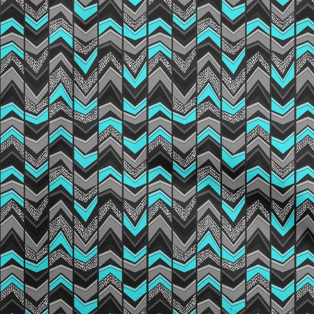 oneOone Silk Tabby Turquoise Blue Fabric Geometric Fabric For Sewing Printed Craft Fabric By The Yard 42 Inch Wide