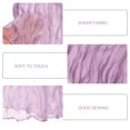 thumbnail image 4 of Unique Bargains 11Ft Cheesecloth Table Runner 35 x 134 Inch Rustic Gauze Tablecloth, Lilac, 4 of 7