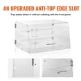 thumbnail image 4 of VEVOR Pastry Display Case, 2-Tier Commercial Countertop Bakery Display Case, Acrylic Display Box with Rear Door Access & Removable Shelves, Keep Fresh for Donut Bagels Cake Cookie, 20.7"x13.2"x11.9", 4 of 9