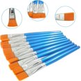 thumbnail image 3 of Pinceaux Plats, Manche Bleu Ciel, Lot de 10, 3/4 Po, 3 of 5