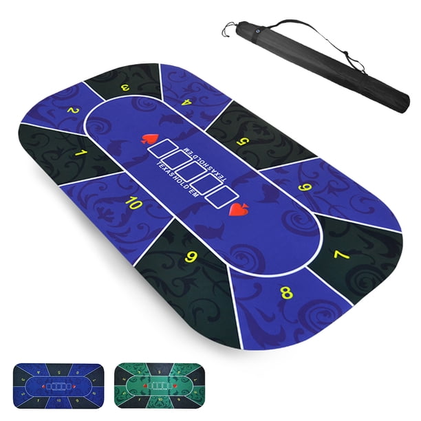 Tapis de poker Texas, tapis de poker, housse de table de poker portable haut de gamme et de luxe, tissu de poker imperméable - tapis de poker imprimé à haute température, réduction