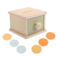 thumbnail image 1 of Object Permanence Box Montessori Wooden Toy Early Development Activity Ball Drop Box Ball Sorting Learning Toy for Hand-Eye Coordination, 1 of 8