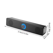 Wireless Speaker Bluetooth-compatible Dual Horn Bar Sound Subwoofer Loudspeaker Soundbar Theatre TV High Volume PC Music Player 350TS