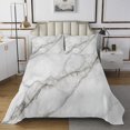 thumbnail image 1 of Ensemble de Couvre-Lit en Marbre Motif Pierre Ensemble de Courtepointe Blanc Gris Imprimé Marbre Ensemble de Dessus-de-Lit Style Rétro Design d'Art Ensemble de Lit Format Simple pour Enfants Ados Déco de Chambre, Gris, 1 of 5
