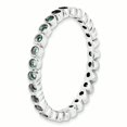 thumbnail image 3 of 925 Sterling Silver Aquamarine Stackable Ring Birthstone March Gemstone, 3 of 8