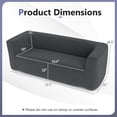 thumbnail image 3 of Gymax Double Inflatable Couch Portable Blow Up Sofa w/ Detachable Cover Grey, 3 of 10