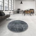 thumbnail image 4 of Ahgly Tapis d'Intérieur Lavable en Machine Carré Industriel Moderne Gris Ardoise Clair, 7 Pieds Carré, 4 of 7