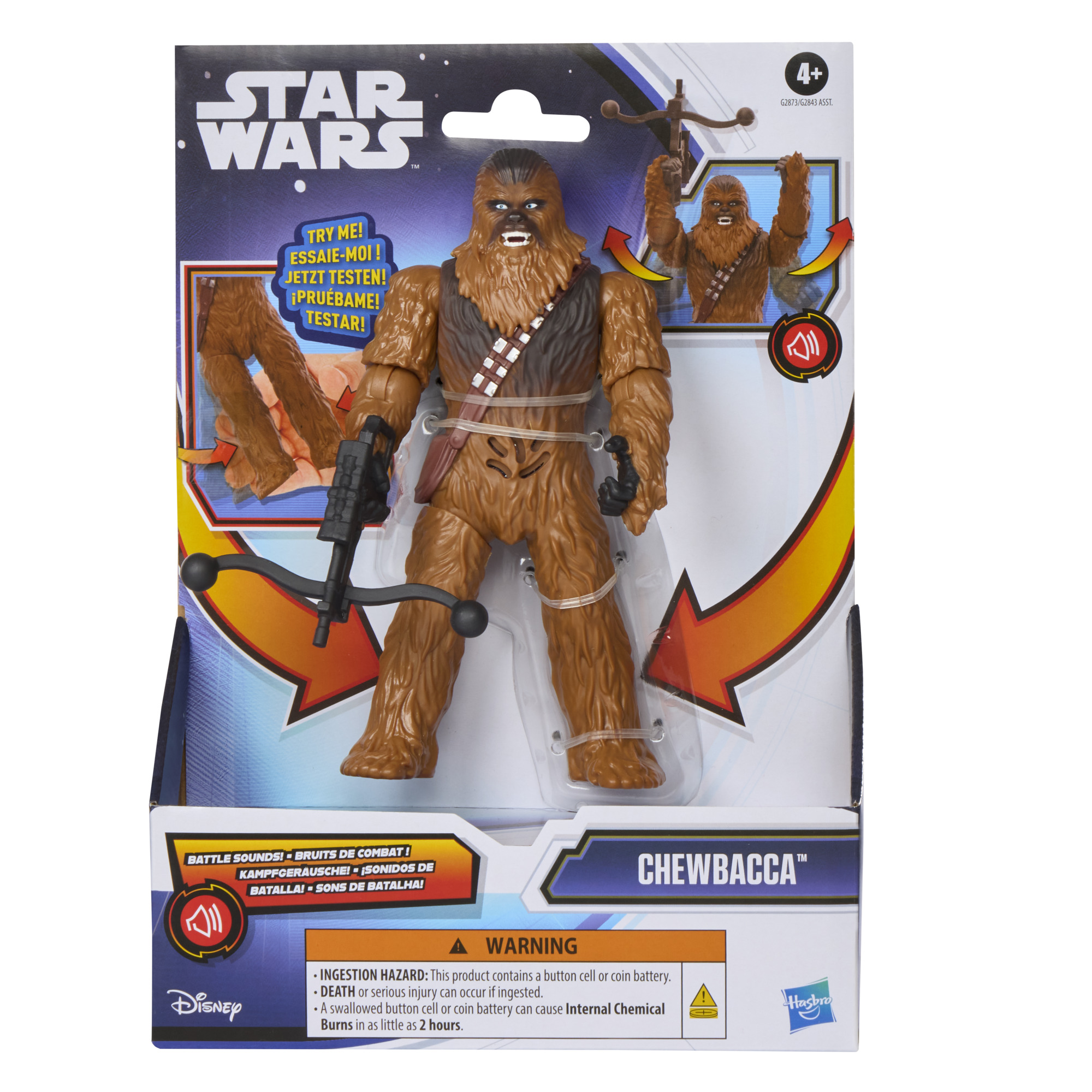 Star Wars Action électronique Chewbacca, figurine de 15 cm