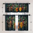thumbnail image 5 of Kitchen Curtains Spices and Herbs Window Curtains and Valances Set 36 Inch, Artistic Cooking Short Tier Curtain for Kitchen, Colorful Small Kitchen Decor, 5 of 5