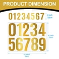 thumbnail image 3 of 4 Inch Large Size Number Stickers, 1 Sheet Self Adhesive House Numbers for Mailbox, Trash Cans - Waterproof Vinyl Numbers Sticker, for Easy Backing Peeling, Bold and Easy-to-Read House Number Labels, 3 of 9