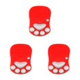 thumbnail image 1 of relayinert Stylish Cat Paw Gaming Mouse Mat Wrist Protection Non-slide Base Safe Cute DS-001 bright red 3Set, 1 of 6