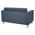 thumbnail image 4 of Causeuse Atlantic avec Station de Recharge Double en Similicuir Bleu Dillon, 4 of 5