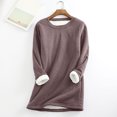 thumbnail image 1 of DPTALR Women's Large Loose Raglan Top Thickened And Velvet Lamb Wool Warm Underlay, 1 of 4