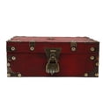 thumbnail image 2 of Wooden Jewelry Box Retro Large Capacity Durable Wood Multi Purpose Large Jewelry Box with Lock for Family Office, 2 of 8