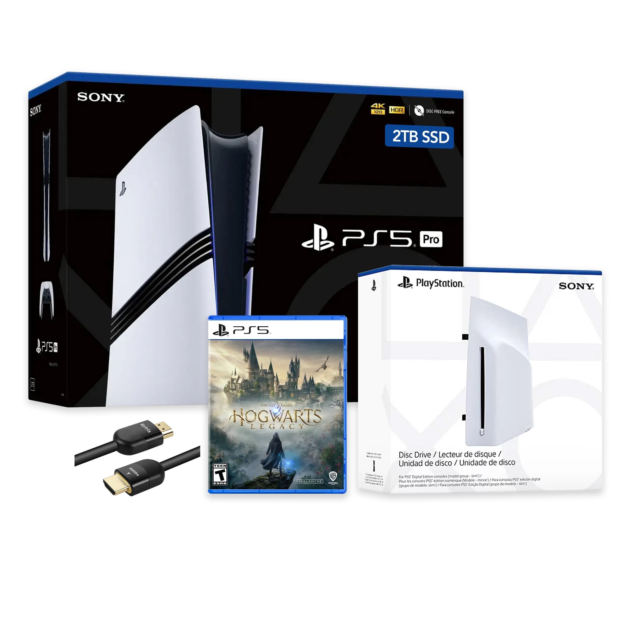 PlayStation 5 Pro 2TB SSD Console with Disc Drive, Wireless
