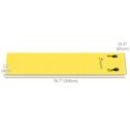 thumbnail image 2 of Soozier 6.5'x2' Roll-Up Water Floating Mat Pool Pad for Recreation Yellow, 2 of 9