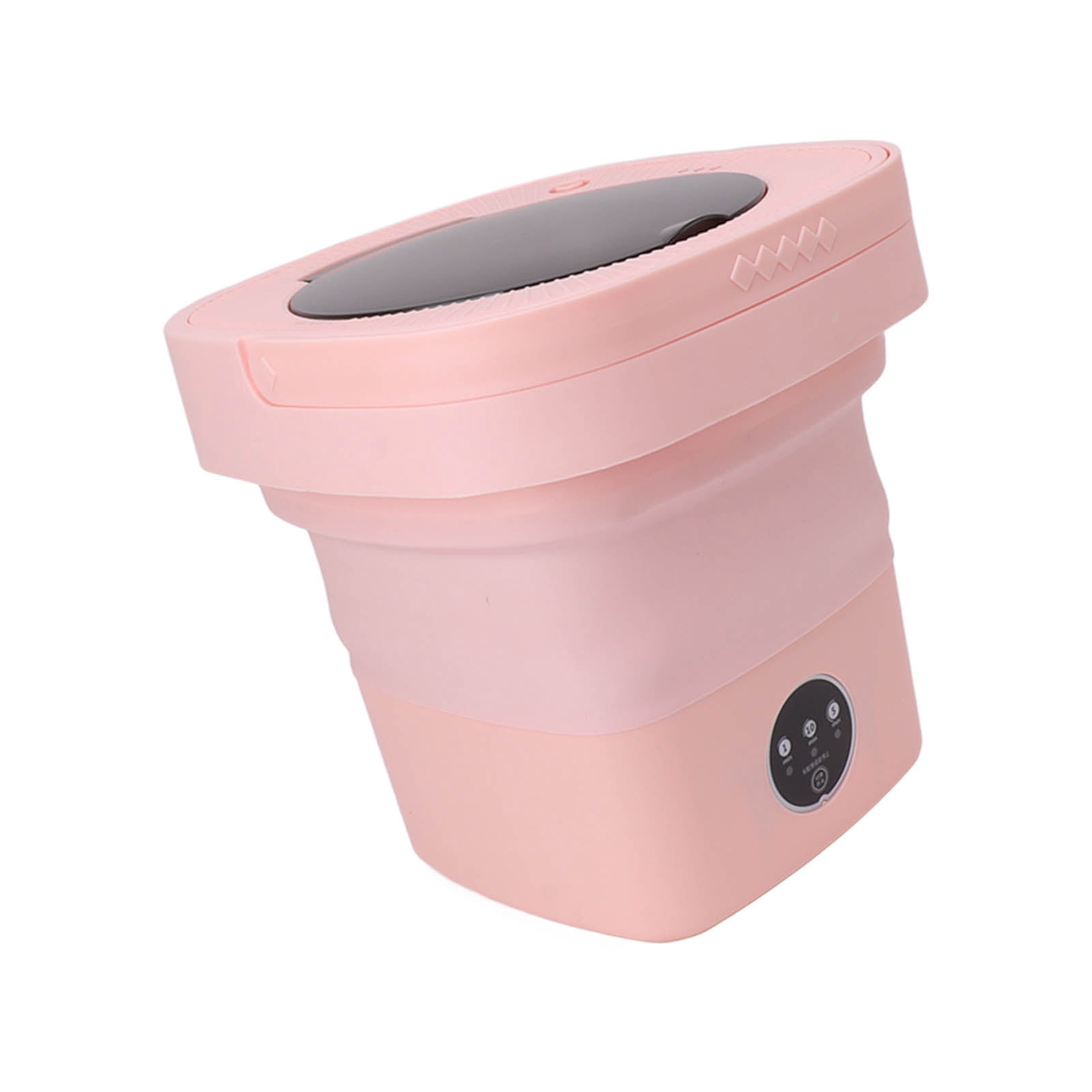 Portable Washing Machine, 6.5L Foldable Mini Washing Machine, Small Washer for Baby Clothes Underwear Socks, Automatic Wash and Spin Dry Washer with Water Tube