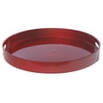 thumbnail image 1 of Round Serving Tray With Handle (Red), 1 of 3